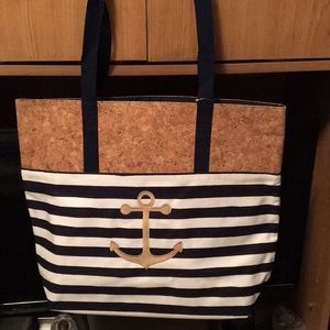 Thirty-one Cabana striped Getaway tote.